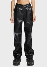 Faux Leather Rider Pants