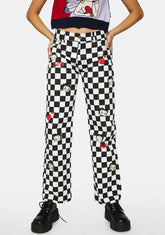 X Betty Boop Check Jeans