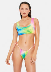 Pastel Neon Clouds Bikini Set