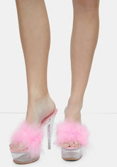 Baby With My Boo Platform Feather Heels