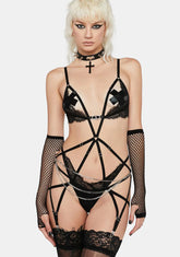 Black Vesey Playsuit