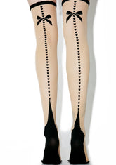 With A Bow Sheer Thigh-Highs