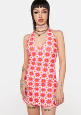 Live And Let Live Floral Mini Dress