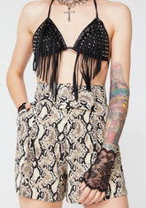 Toxic Tripster Snakeskin Shorts