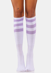 Lilac Boogie Oogie Knee High Socks