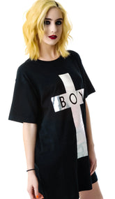 x BOY London Boy Cross Oversized Tee - Black