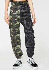 Two Tone Camo Cargo Pants