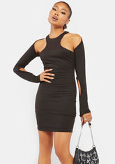 Noir Get In Charge Mini Dress