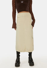 Y2k Long Cargo Skirt