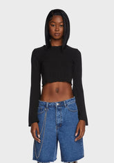 When You Text Me Cropped Sweater