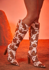 Round 'Em Up Cowhide Boots