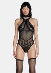 Feel My Fire Fishnet Teddy