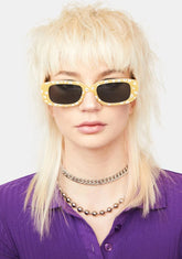 Local Celeb Rectangle Sunglasses
