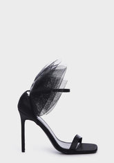 Wide Fit Candi Bow Heels - Black