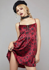 Heaven's Outcasts Satin Mini Dress