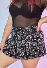 Spreading Sprinkle Spirit Donutella Pleated Mini Skirt