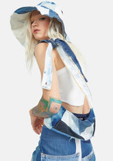 Reworked Denim Mini Shoulder Bag