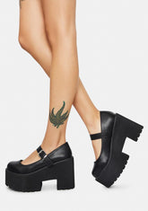 Hit The City Platform Mary Janes
