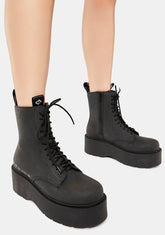 Auren Nubuck Combat Boots