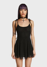Truth Hurts Mini Dress - Black