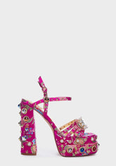 Annie Embellished Platform Heels