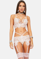 Lustful Lace 3-Piece Lingerie Set