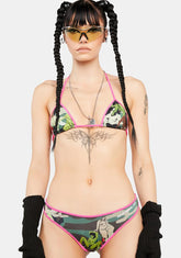 Pink Self Love Camo Bikini Set