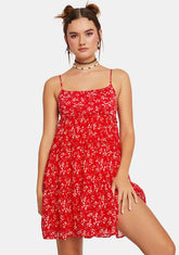 Animal Behavior Babydoll Mini Dress