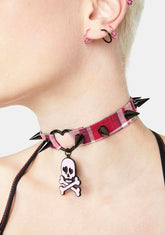 Scream And Shout Skull Choker