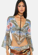 Billionaire Chiffon Top