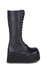 Trashville-502 Unisex Platform Knee High Boots