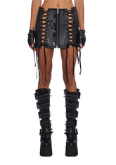 Deadly Dose Snakeskin Skirt