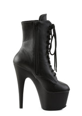 Adore-1020 Platform Ankle Boots-Black PU