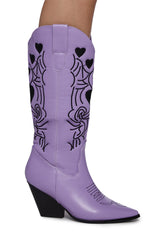 Pitchin' A Fit Cowboy Boots - Purple