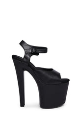Demi 7.5 Platform Heels - Black
