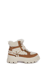 Aspha Com Mid Warm Platform Sneakers - Brown
