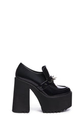 Ignorance Is Bliss Platform Loafers - Black