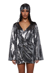 Silver Disco Fever Costume Set