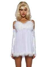 Fembot Babe Costume Set - White