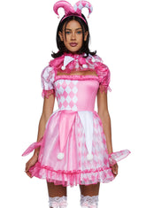 Pinwheel Fantasy Jester Costume - Pink