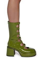 Art Nouveau Lace-Up Boots