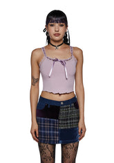 Evening In Roma Crop Cami - Mauve