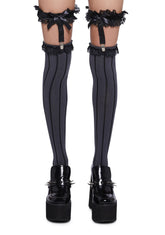 Fitting In Thigh High Socks