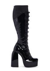 Ritual State Patent Long Boots