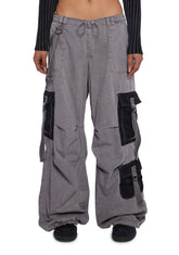 Strappy Cargo Mix Pants