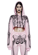 Rib By Rib Cropped Hoodie