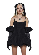 Vexed Hearts Mini Dress-Black