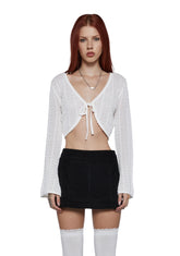 Logical Ideas Cropped Cardigan