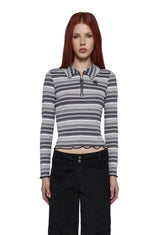 Mellow Mornings Long Sleeve Top - Gray