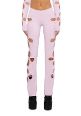 Star Child Cut-Out Pants - Pink